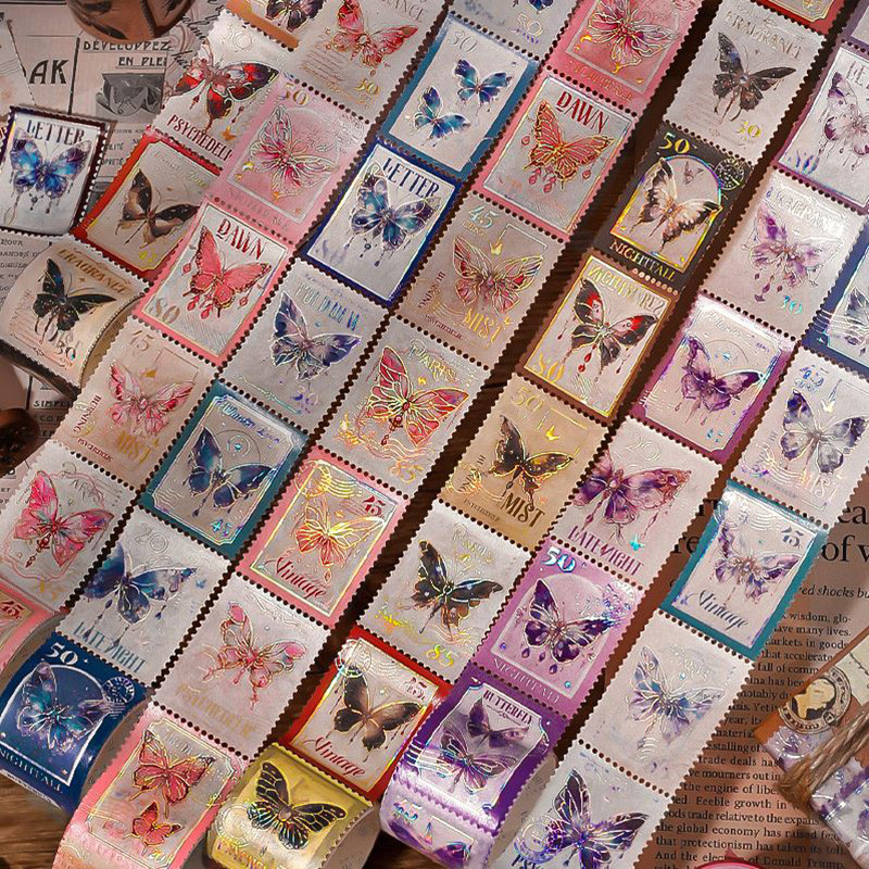 

Flower Light Shadow Series Washi Tape Sticker Decorative Collage Adhesive DIY Scrapbooking Hand Made Masking Stationery 4 Style