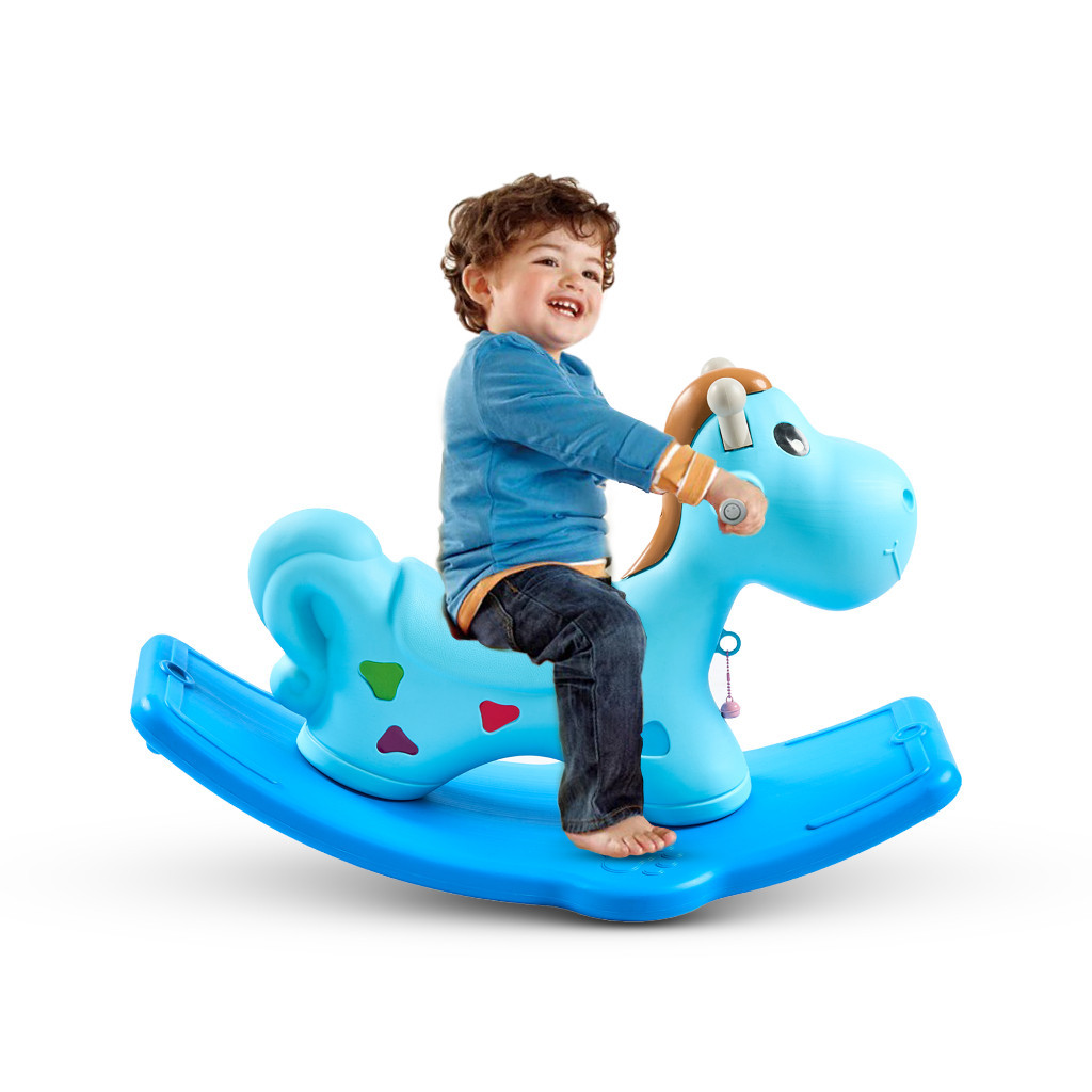 ZDANT9G Mainan Kuda Kudaaan Anak Jungkat Jungkit Plastik ABS Rocking Horse ABS Kid Toys
