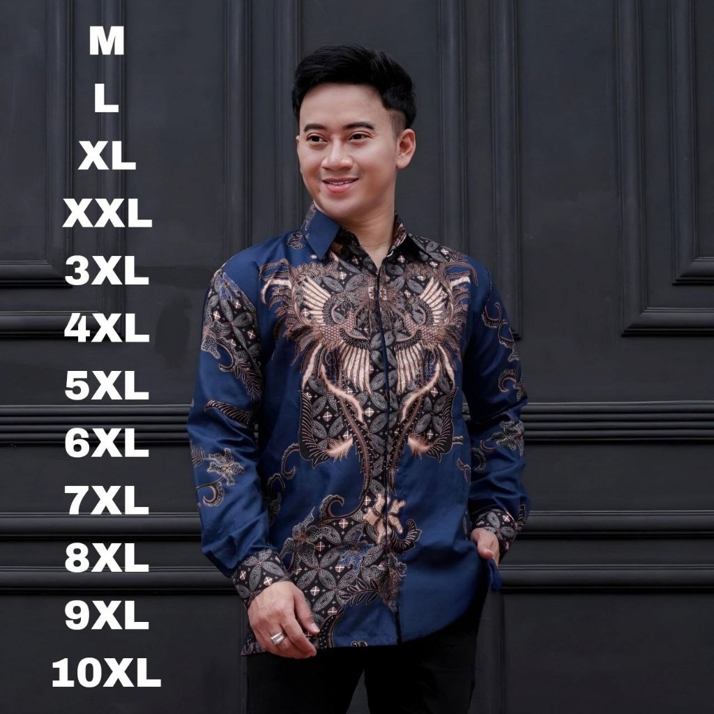 BATIK NAVY BATIK JUMBO BIG SIZE JUMBO M L XL XXL 3XL 4XL 5XL 6XL 7XL 8XL 9XL 10XL MURAH BATIK JUMBO 