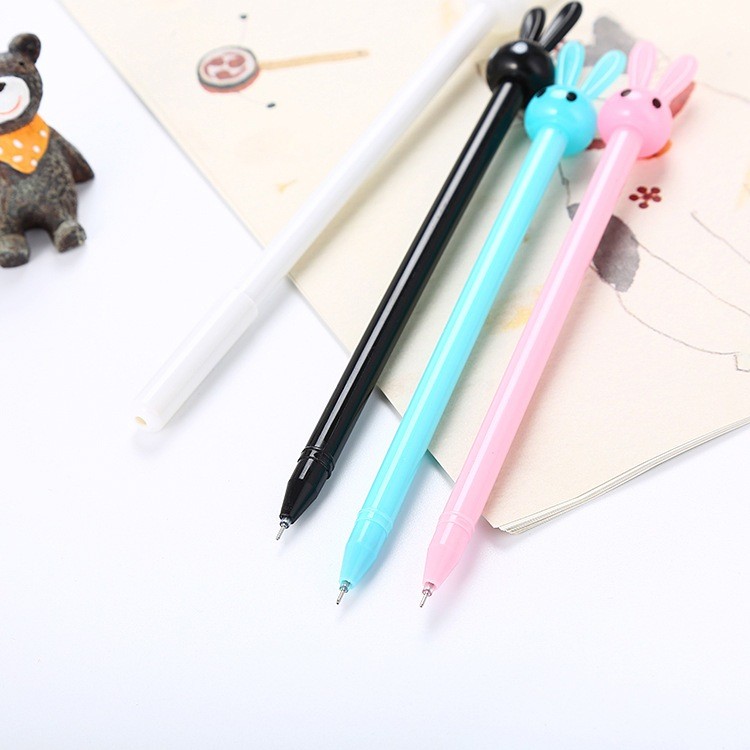 

MAOMAO Pulpen Pena Bentuk Karakter Kepala Kelinci Bolpen Karakter Bunny Lucu Unik Pulpen Karakter Gel Imut Pulpen Gel Pena