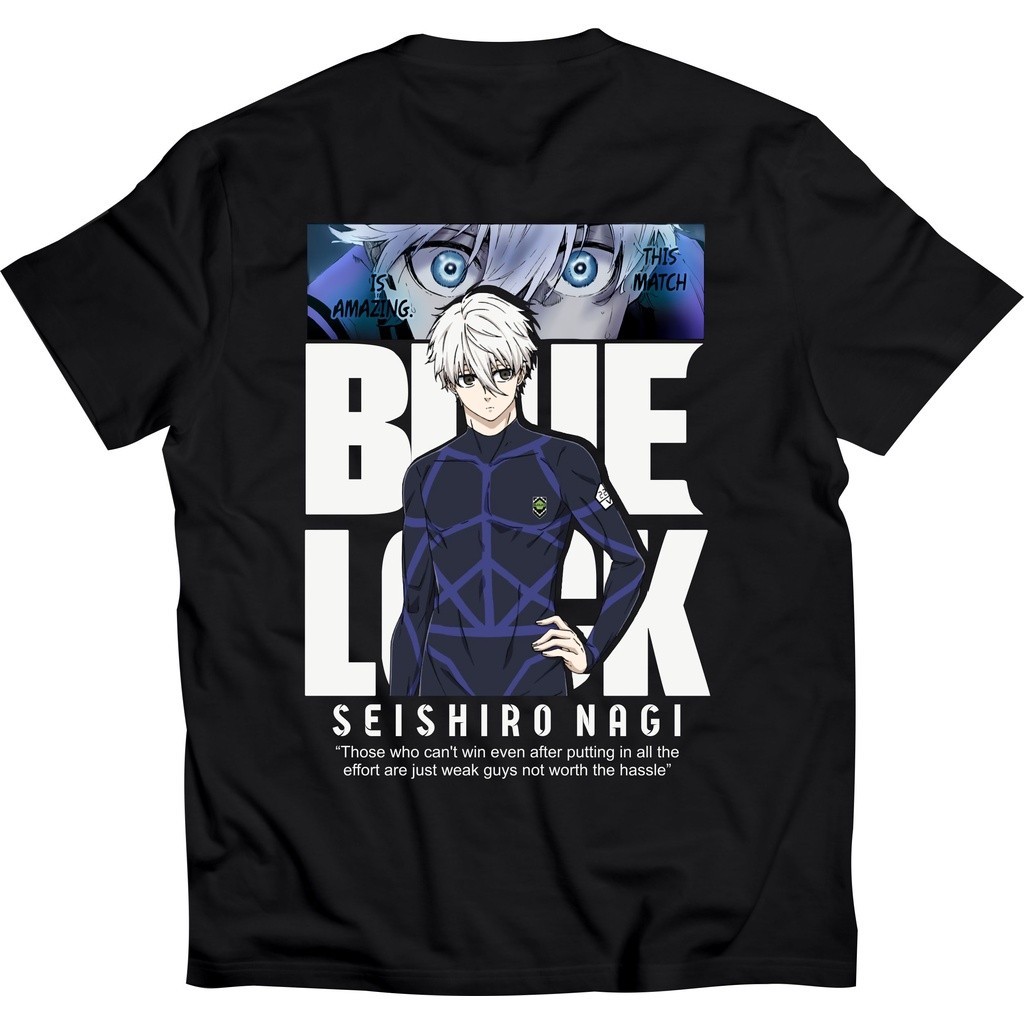 Baju Anime BLUELOCK SHEISIRO NAGI Kaos Anime KEREN