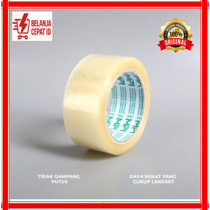 

Lakban Coklat Bening 100 Yard x 45mm – Lakban 2 Inch Tahan Lama, Ekonomis dan Multifungsi