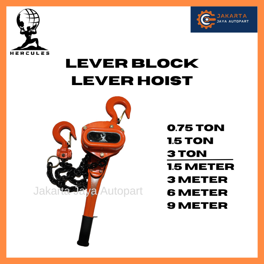 HERCULES Lever Hoist / Lever Block / Kotrek Rantai