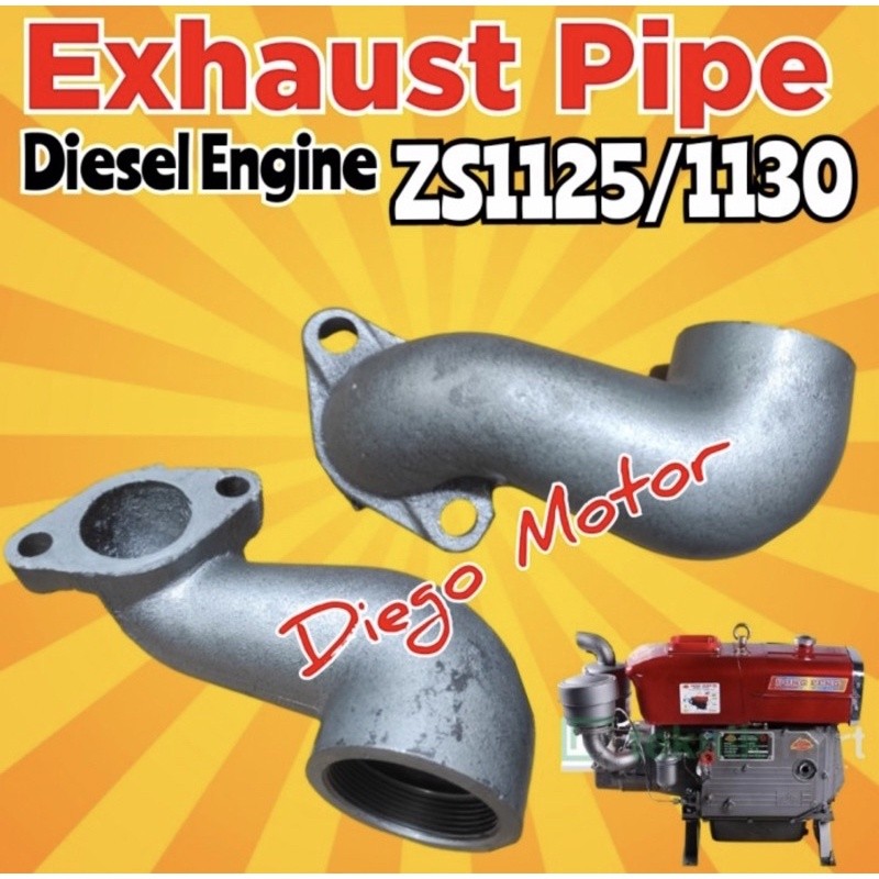 

zs1125 Exhaust pipe Elbo knalpot elbow mesin diesel pengerak zs1130 Tl1125 Tl1130 s1125 s1130 amplas