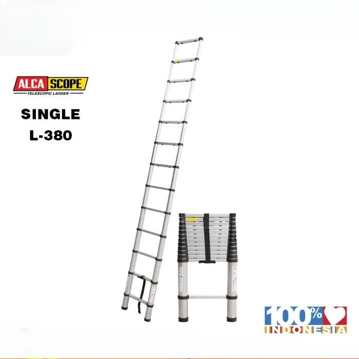 TANGGA TELESCOPIC ALCA SCOPE SINGLE 380 (3,8m)
