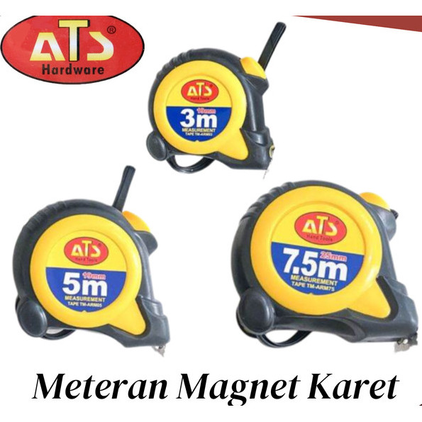 ATS Meteran Magnet Karet 3M 5M 7.5M