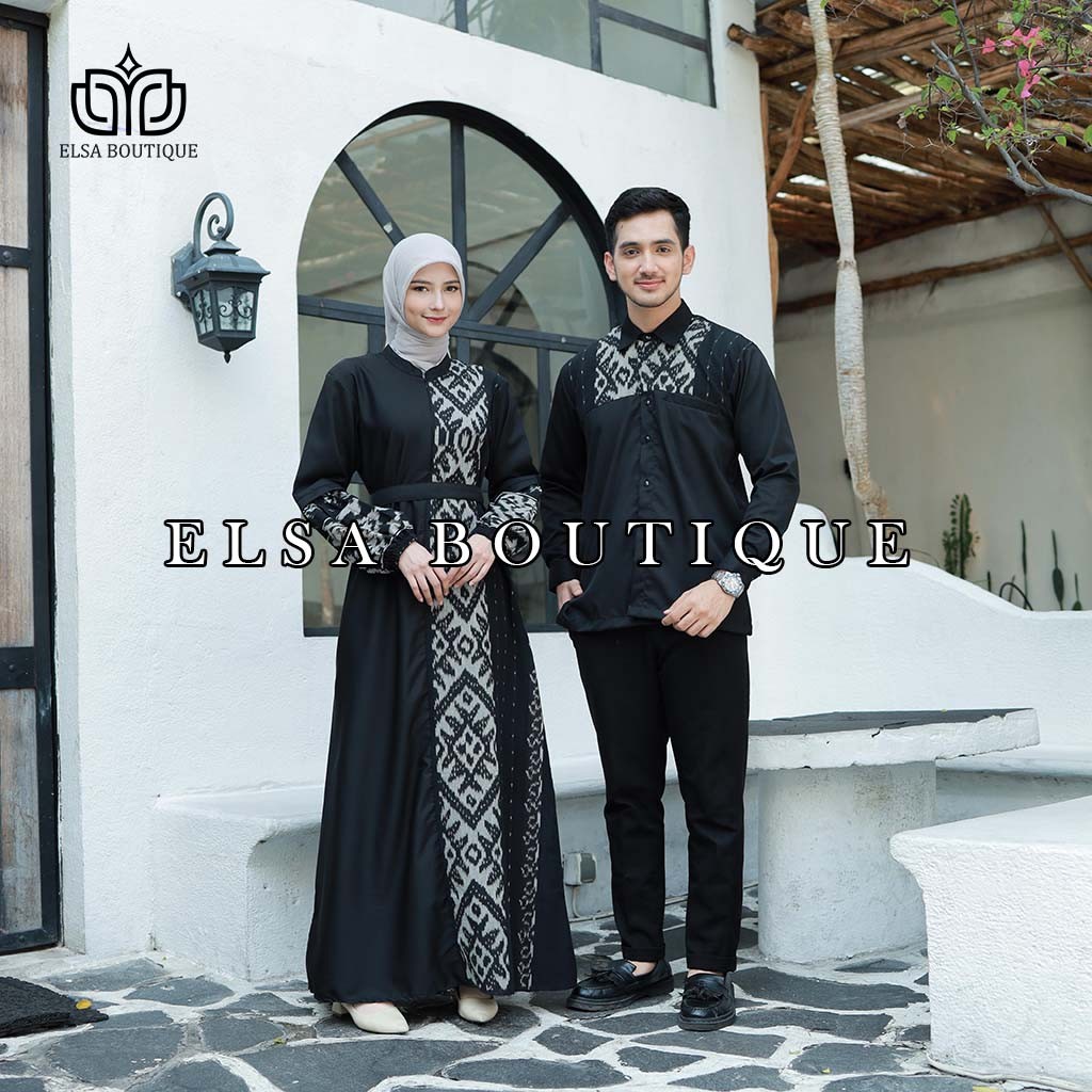 Set couple amira dress tenun baju kondangan, set couple busana wanita tenun, set couple ethnic tenun