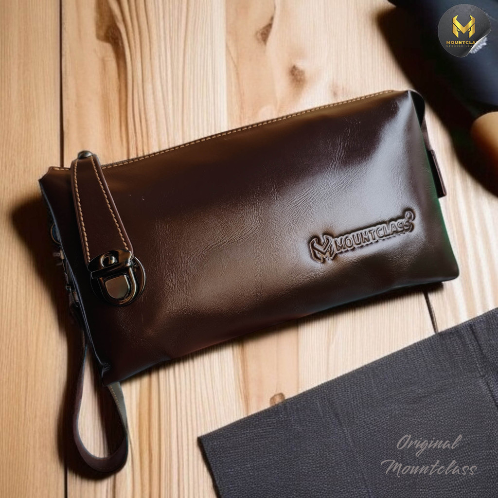 Tas Tangan Handbag Clutch Bag Pria Kulit Asli Wanita Original Branded Coach Mount Class Handmade