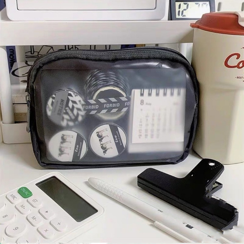 

Tas penyimpanan/kotak pensil/kotak pensil/kotak pensil transparan/tas kosmetik