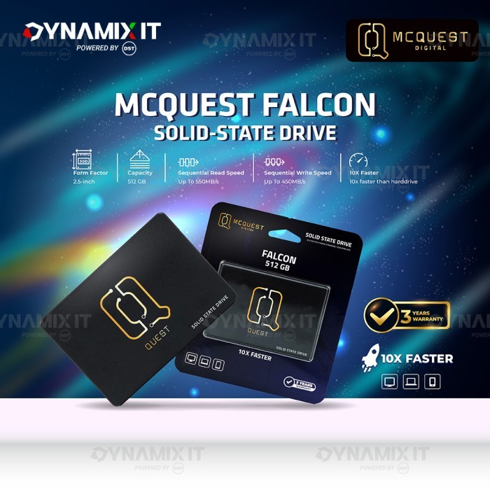 MCQUEST SSD SATA FALCON 512GB 2.5"