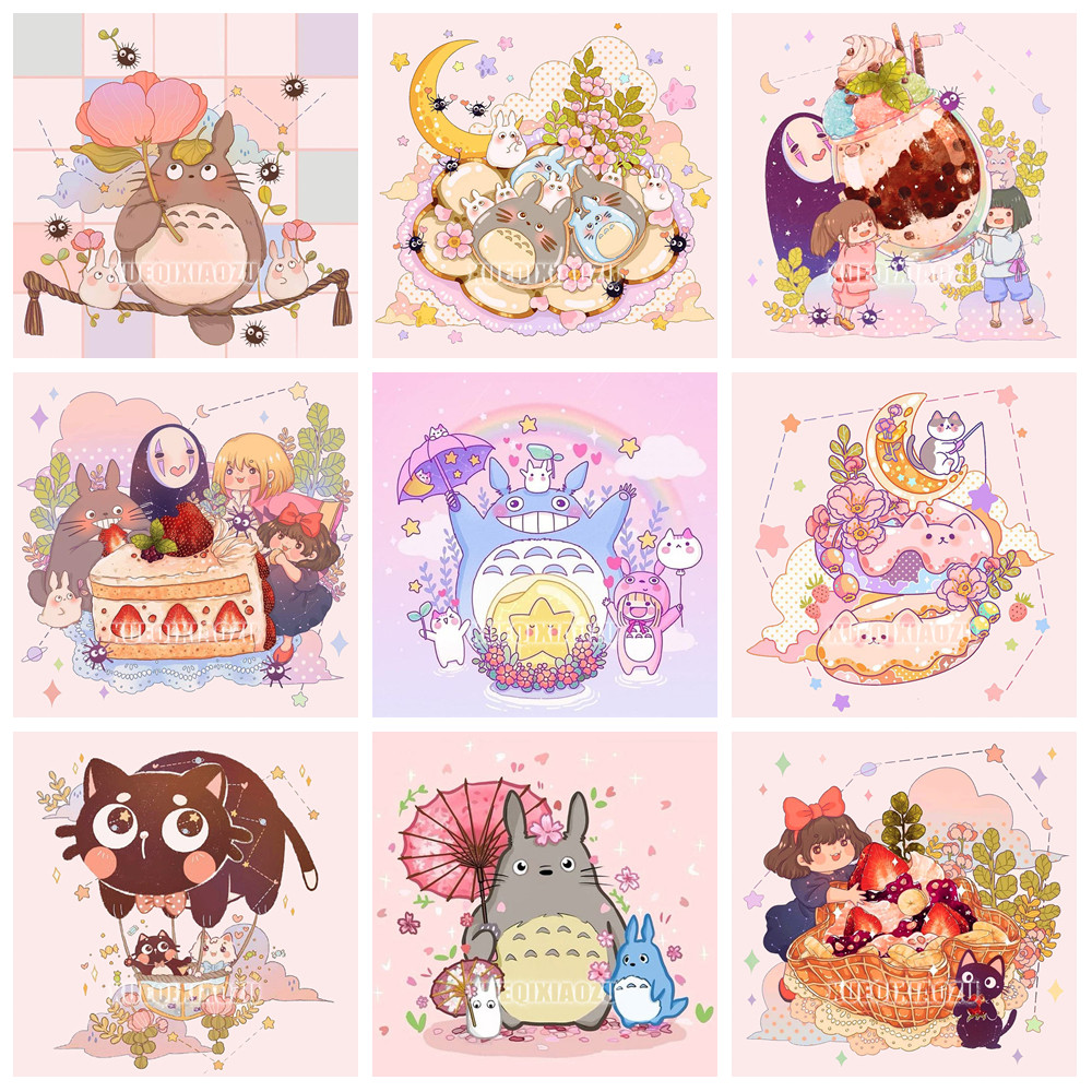

Children's Diamond Painting Hobbies Cartoon Pattern Full Round Diamond Mosaic Embroidery Set DIY Home Decoration Girl Gift