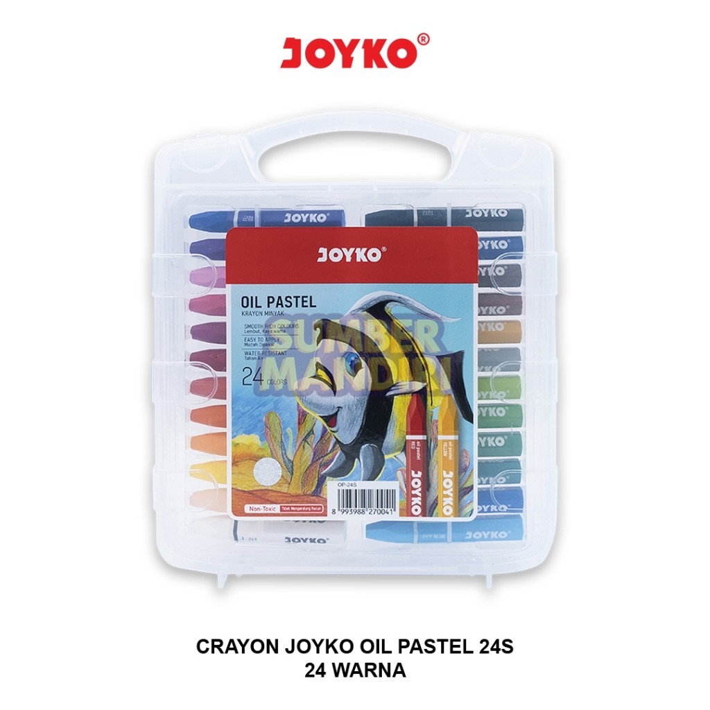 

Crayon OP-24CH OP24S Oil Patel JOYKO 24 Warna / Krayon Oil Pastel 24 Warna