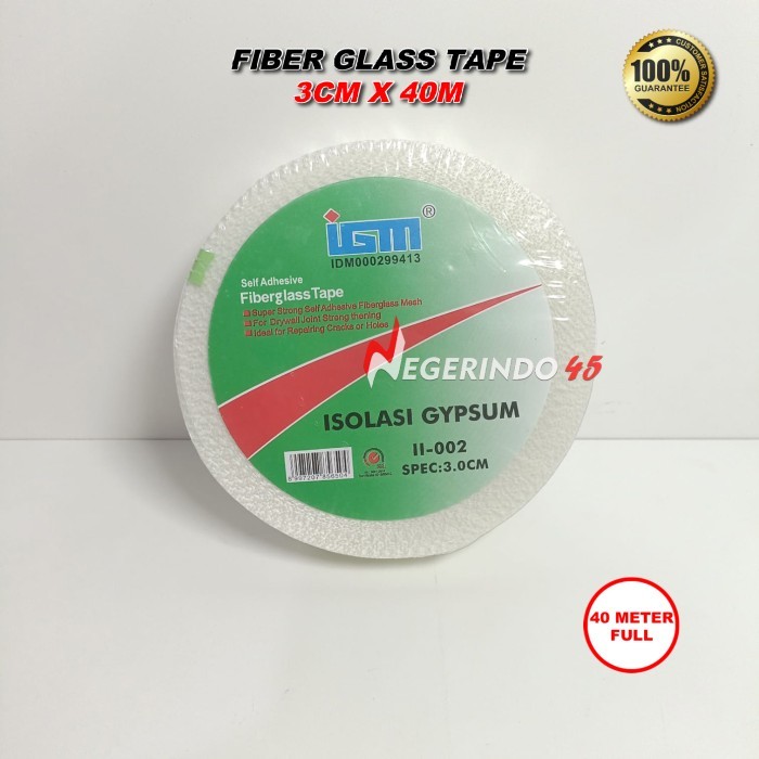

LAKBAN GYPSUM GIPSUM 3CM 5CM X 40M LEM ISOLASI KASA MESH FIBER GYPSUM