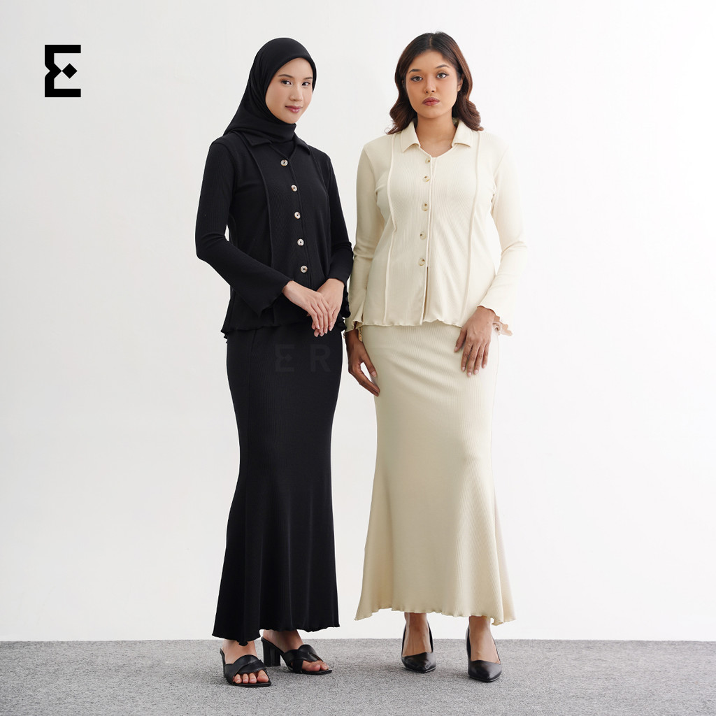 Eraya - Della Set/Setelan Panjang Hijab/Setelan Casual Wanita - EST006