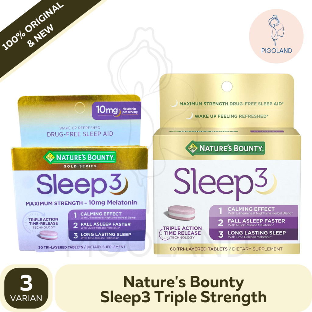 Nature's Natures Bounty Sleep3 Sleep 3 Tidur Pulas
