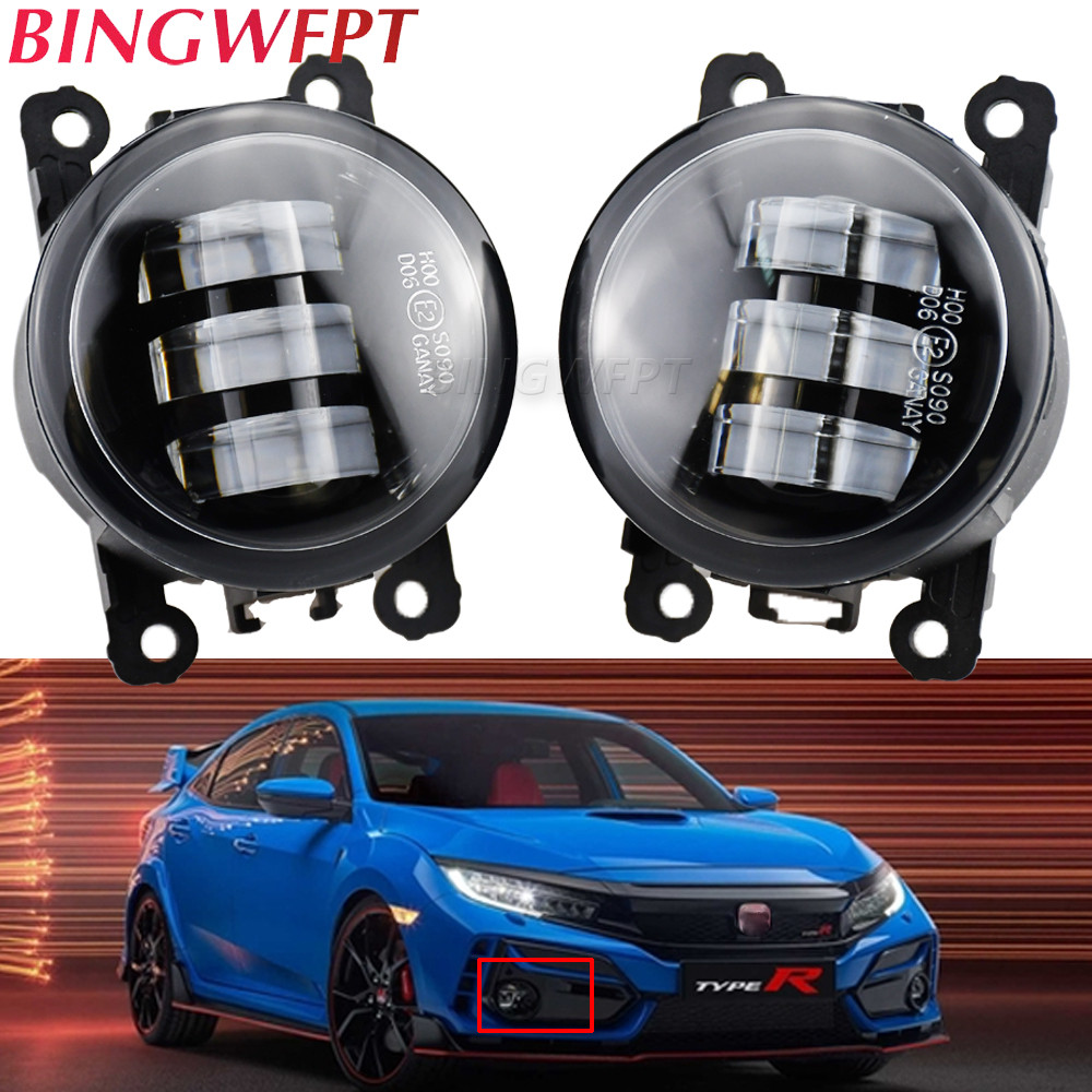 For Honda Civic Accord CR-V Fit Insight CR-Z Pilot City Crosstour Acura TSX TL Fog Lights 2pcs LED f