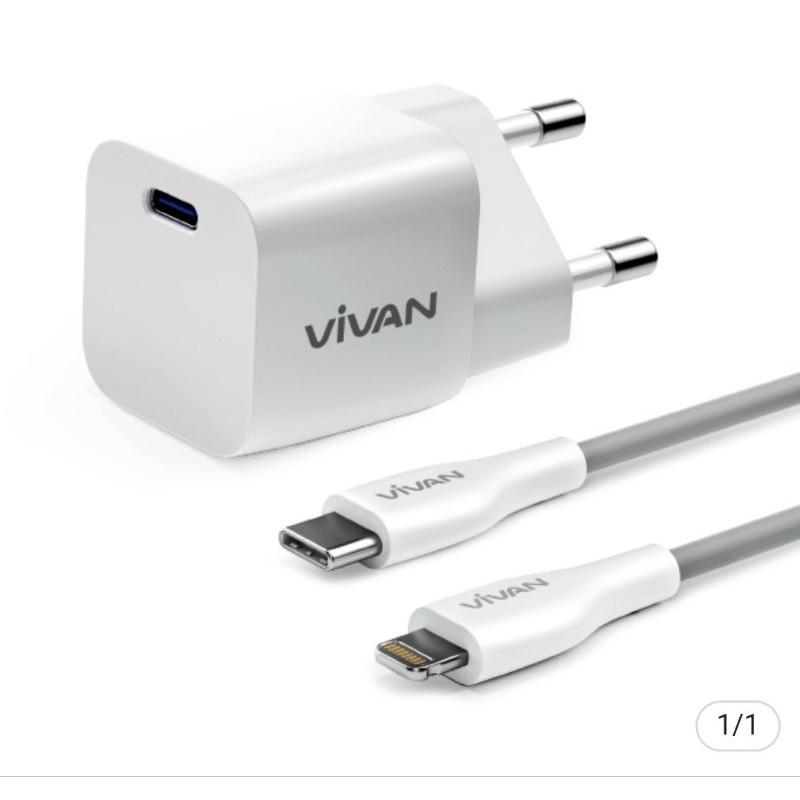 [ POWER 20S WHITE ]- CAS CHARGER VIVAN POWER 20S WHITE FOR CHARGER CAS IPHONE X XR XS XS MAX 11 PRO 