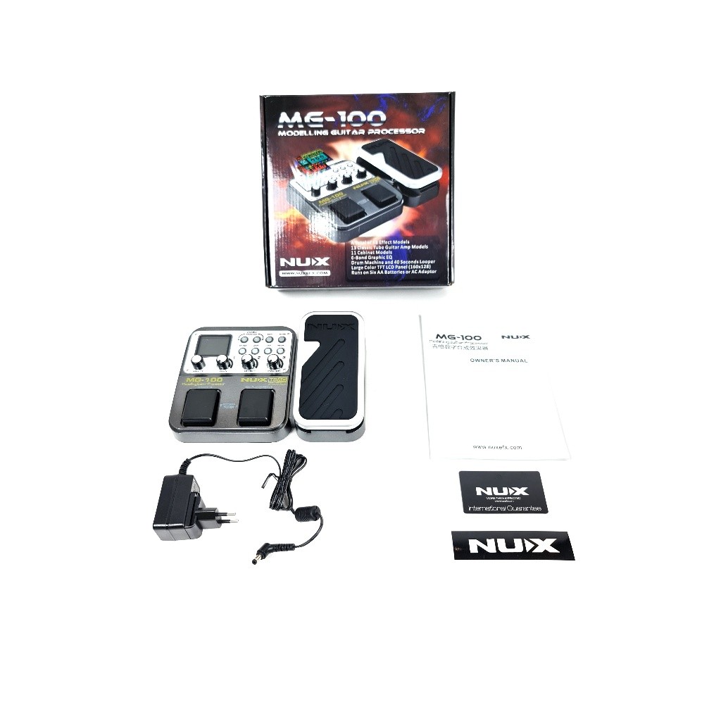 Effect Gitar dan Bass Elektrik Akustik Merk Nux Tipe MG-100 EFEK MG NUX Multi Efek Murah Jakarta