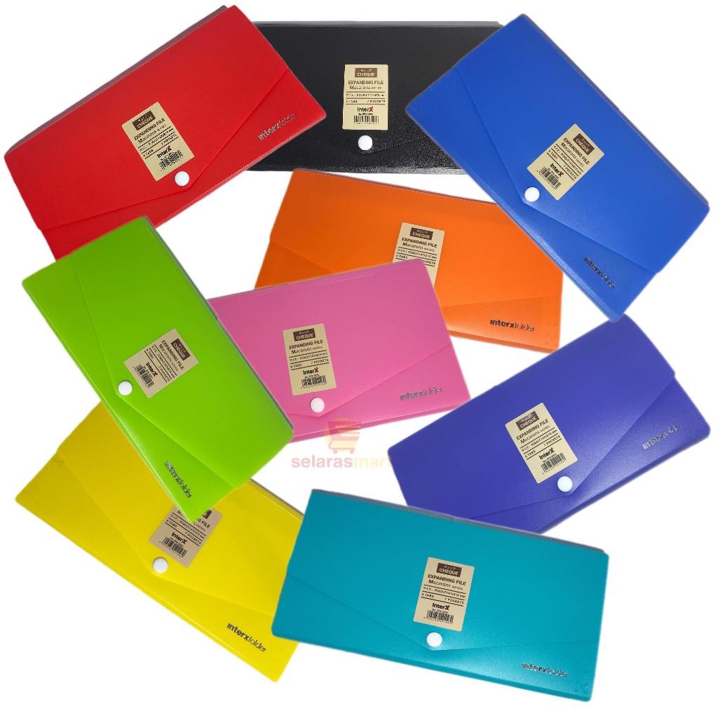 

(PCS) INTERX - Expanding File Cheque Macarons series 7 Pocket / MAP GIRO / MAP SEKAT / MAP HARMONIKA EFX 305C