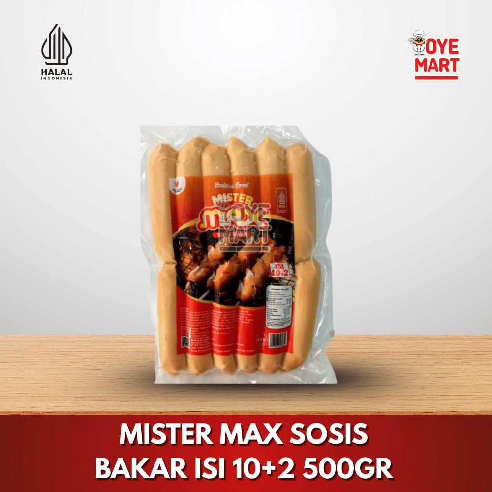 

MISTER MAX SOSIS BAKAR ISI 10+2 500GR