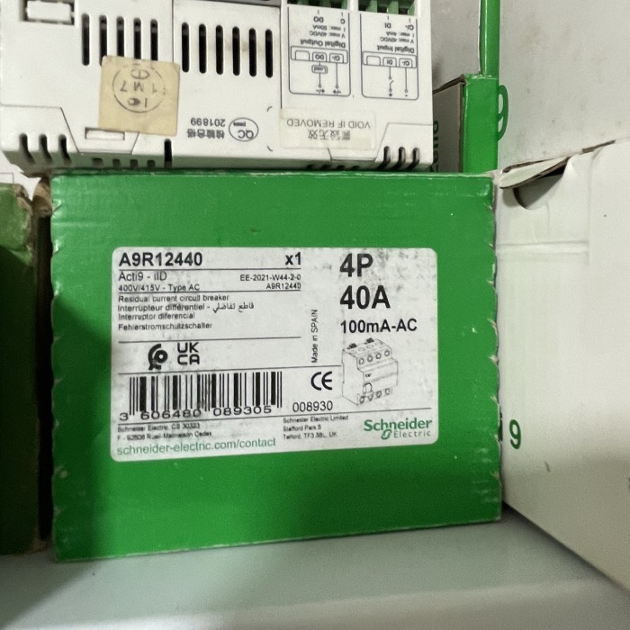 Elcb rccb iid 4p 40a 100ma schneider