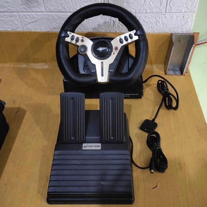 Rumble Drive Esel International EL-788 PS1 PS2 Steering Wheel