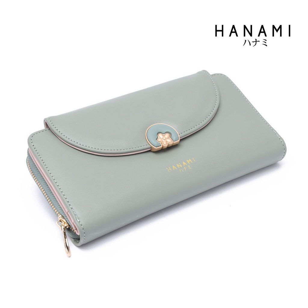 HANAMI Dompet Panjang Wanita Terbaru WA1116B2 Kesha Kulit Simple Cantik Elegan Mewah Wallet Premium