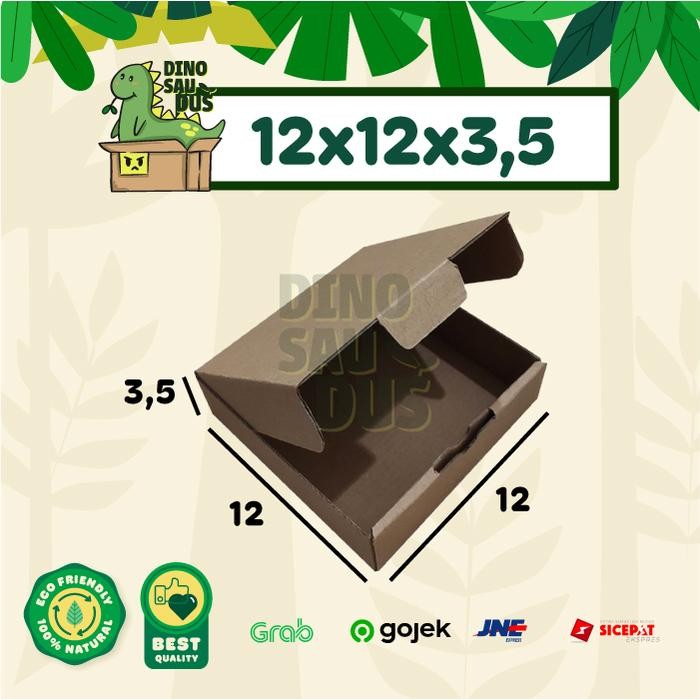 

12x12x3,5 CM KARDUS Pizza Corrugated Packaging Box packing Diecut