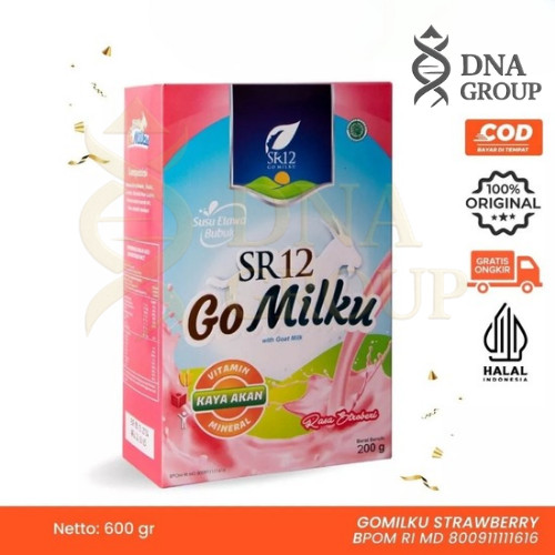 

Susu Gomilku SR12 Original 100% Susu Kambing Etawa Bubuk Kualitas Premium Kemasan Hemat Rasa Strawberry 200gr 600gr