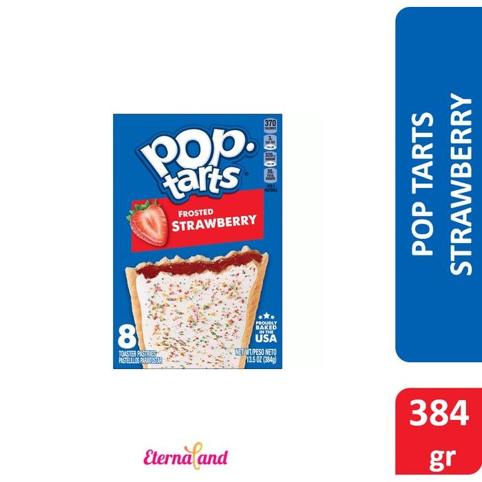 

Kelloggs Pop Tarts 8 toaster pastries - pastri impor isi 8 pastri - Strawberry Terlaris