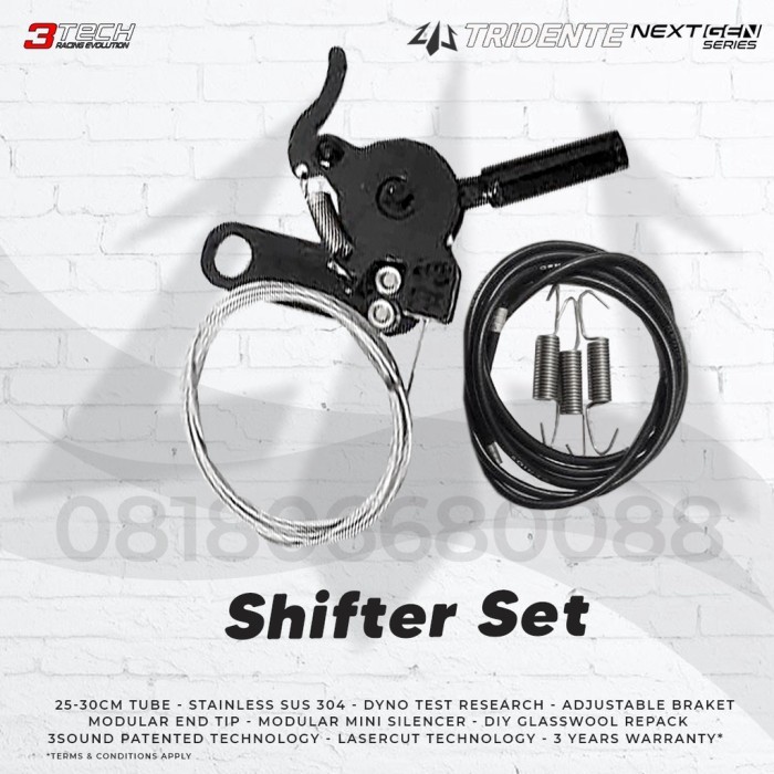 Shifter Set Knalpot 3 Suara 3tech Racing Evolution