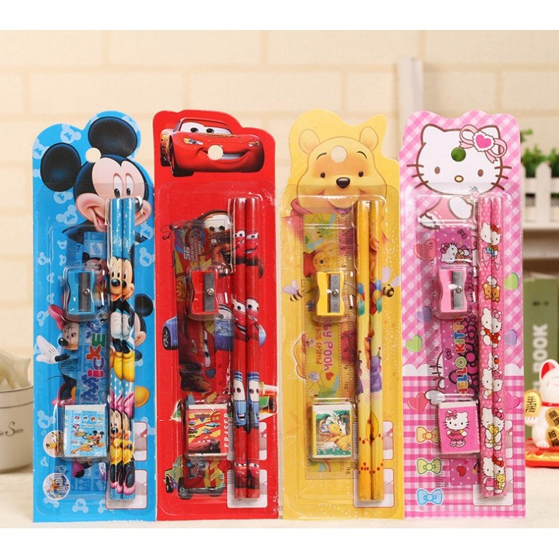 

Alat Tulis Pensil Set STATIONARY 5 in 1 ( 100% IMPORT ) bisa COD