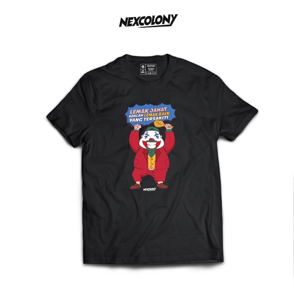 【ORI】 Kaos Hitam Joker Official Store Nexcolony T-shirt for man