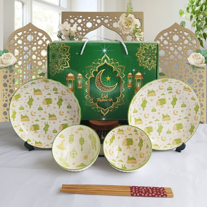 

Best Seller Hampers Idul Fitri Mangkok Set Premium Peralatan Hari Raya Idul Fitri - 2P2M E.Ijo H1H