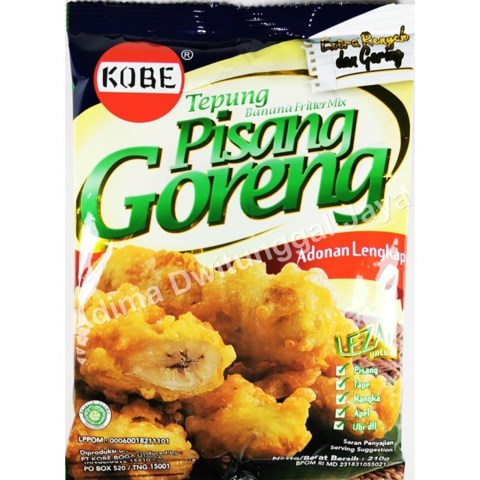 

Tepung Bumbu Pisang Goreng / Tepung Pisang Goreng Kobe 210 gr