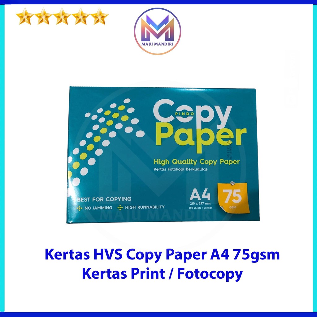 

Kertas HVS Copy Paper A4 75gsm Kertas Print Fotocopy