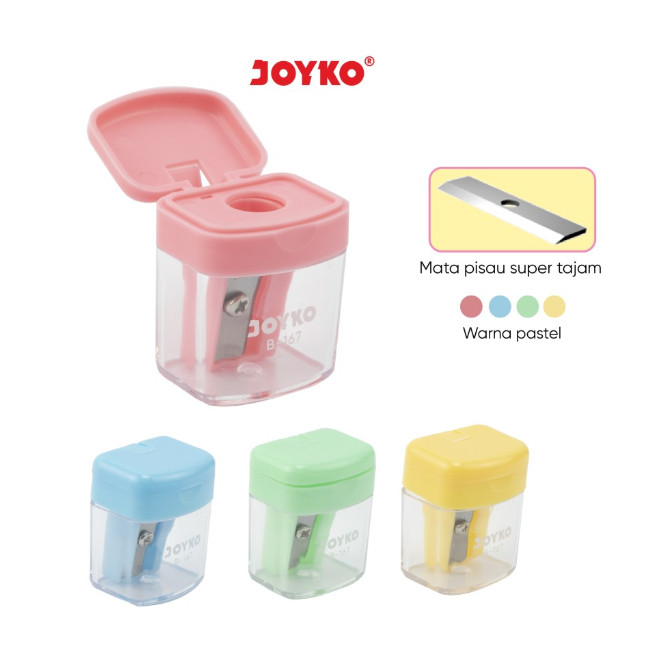 

( DAPAT 1 PCS ) RAUTAN JOYKO PASTEL B-167 / Sharpener Serutan Orotan Joyko PASTEL B-167
