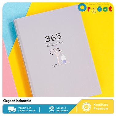 

DingDangTu Buku Diary 365 Hari Hardcover Sky Blue Original Orgeat Indonesia