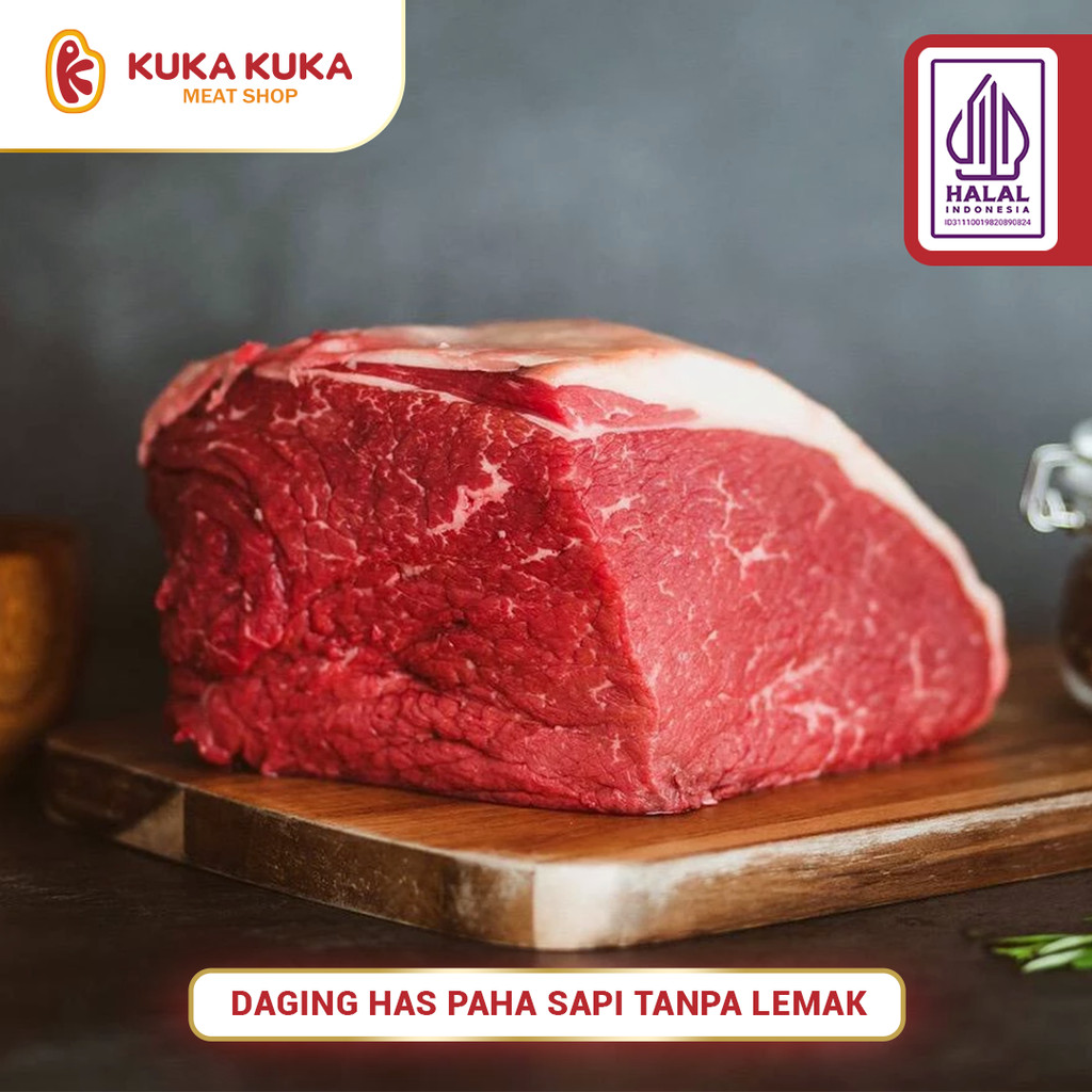 

Daging Sapi Has Potongan Paha Tanpa Lemak / Lean Meat Premium 250gr/500gr/1kg