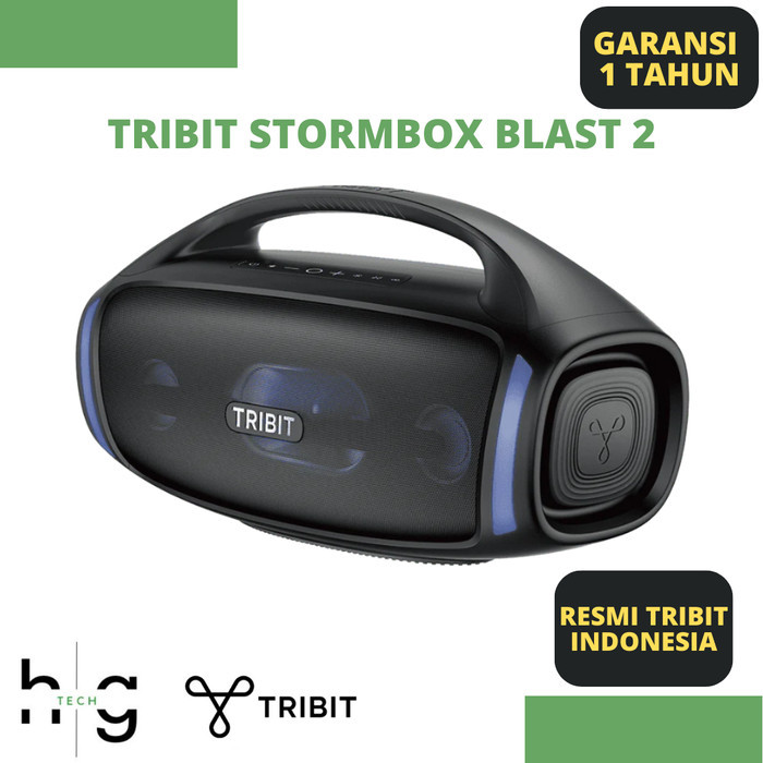Tribit StormBox Blast 2 Resmi Tribit Indonesia Bluetooth Speaker Karaoke Boombox 200W Power With Sub