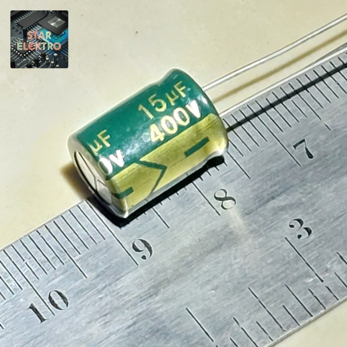 15UF 400V Kapasitor Elco Elektrolit Condensator Elko 15 Mikro Farad 400 Volt Capacitor - 3 pcs