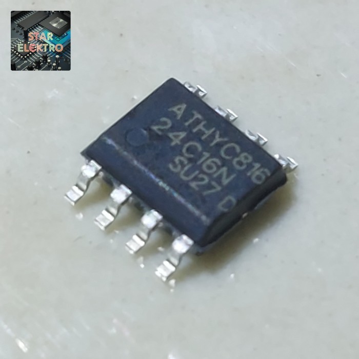 24C16N Sop-8 SMD ATMEL 24C16 AT24C16 AT24C16N IC Memory EEPROM SPI 16K Serial  5V 2048x8 10SU-2.7 I2