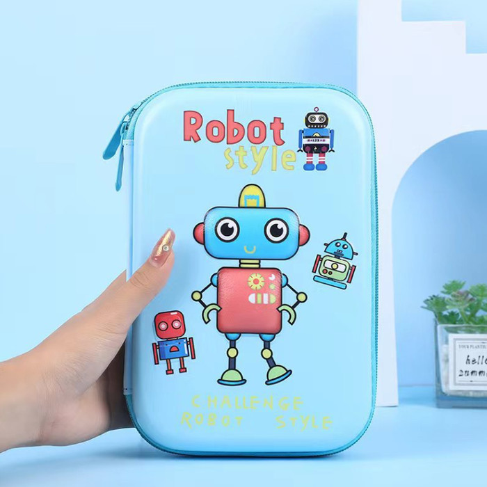 

[New]Best Seller Kotak Pensil Karakter 3D Kotak Besar Tempat pensil unicorn Impor CS015 - BLUE ROBOT