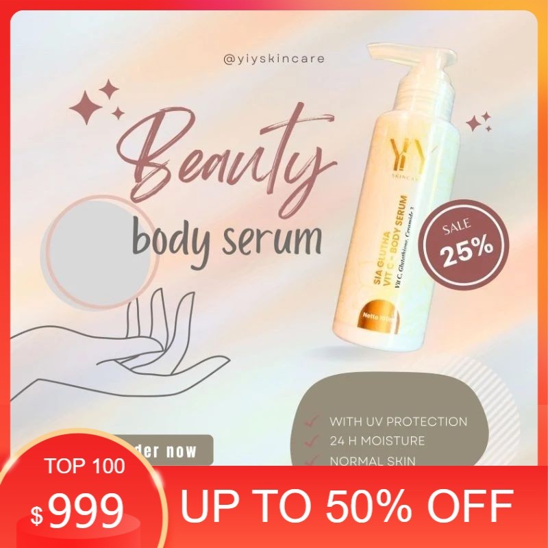 body lotion dan Serum pemutih badan cepat wangi sepanjang hari