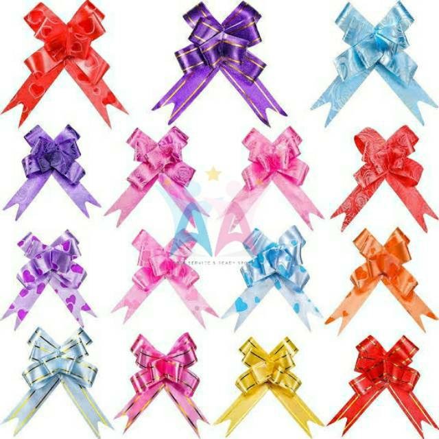 

Pita Serut Tarik 23mm Panjang 30cm Hiasan Kado Ikat Pengikat Goodie