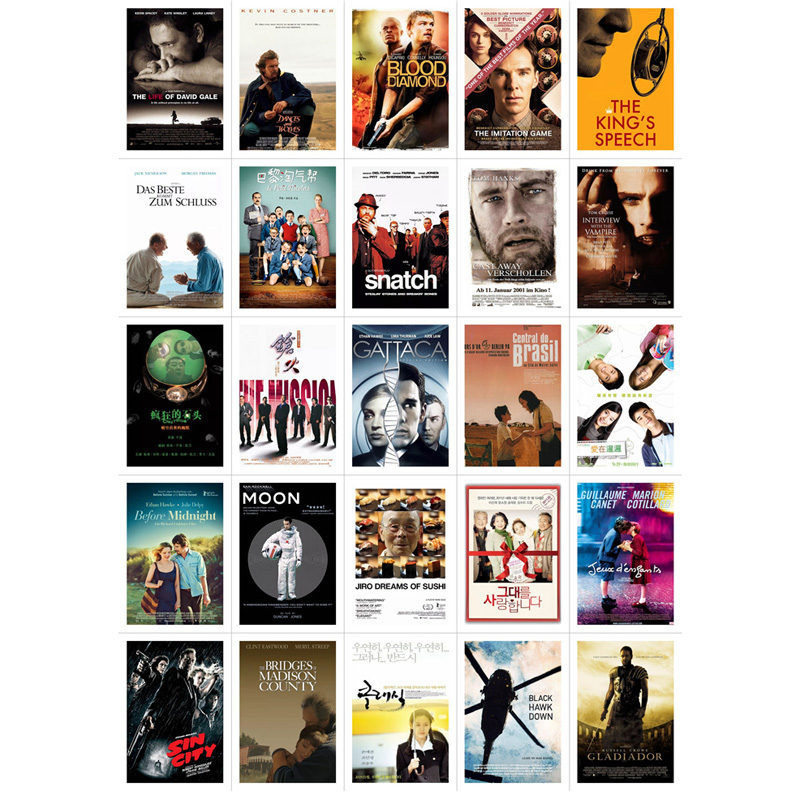 

2 pcs/lot Classic Mini Movie Poster Deco DIY Planner Sticker Pack Notebook Agenda Stickers Cute Stationery School Stuff