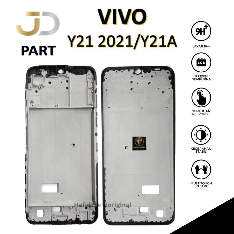 FRAME VIVO Y21 2021 / Y21A / Y21S / Y21T / FRAME BEZZEL TULANG TENGAH