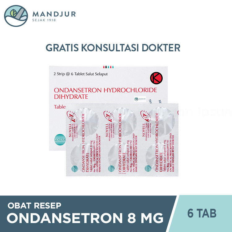 Ondansetron Novell 8 mg Strip 6 Tablet