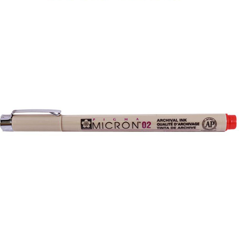 

Gramedia Surabaya - BALLPOINT SAKURA PIGMA MICRON 02 RED