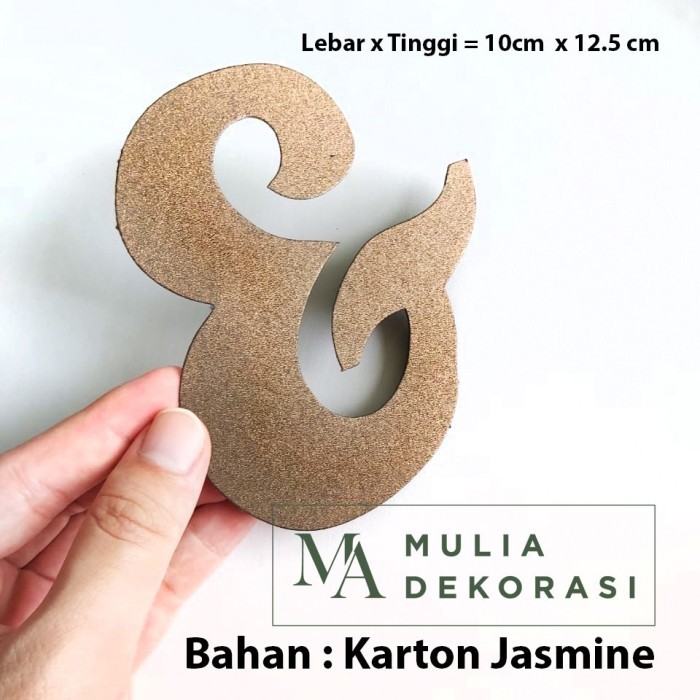 RB001 Tulisan Dekorasi Perhuruf Karton Dekorasi Backdrop